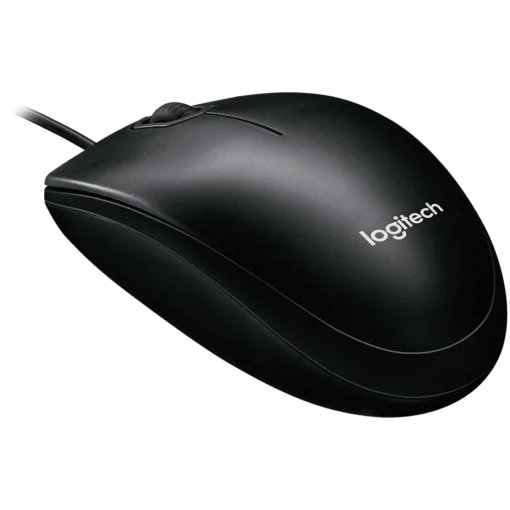 Мишка за компютър LOGITECH B100 Corded Mouse – BLACK – USB –