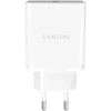 Зарядно за мобилен телефон CANYON charger H-36-01 QC 3.0 36W White