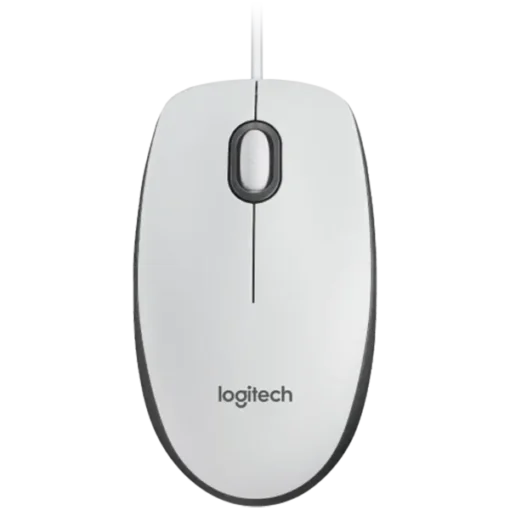 Мишка за компютър LOGITECH M100 Corded Mouse-WHITE