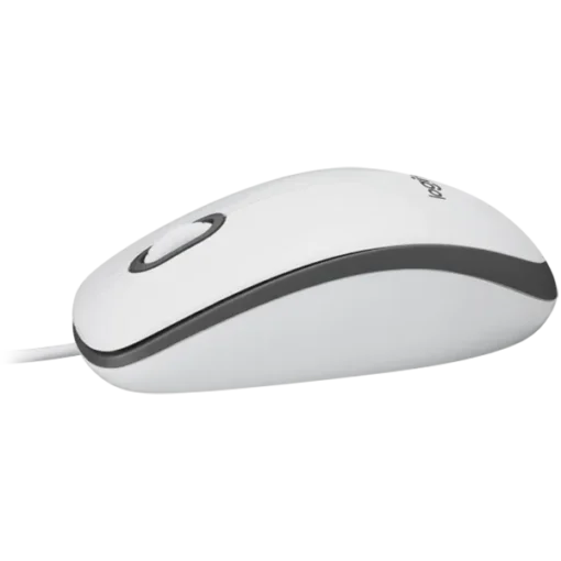 Мишка за компютър LOGITECH M100 Corded Mouse-WHITE