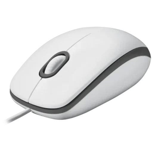 Мишка за компютър LOGITECH M100 Corded Mouse-WHITE