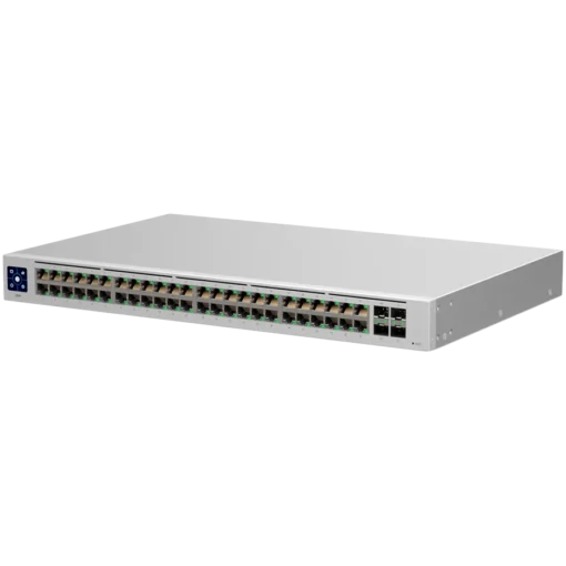 Kомутатор Ubiquiti USW-48 48-port Layer 2 switch 48 x GbE ports 4 x 1G SFP ports Fanless silent cooling ESD/EMP protecti