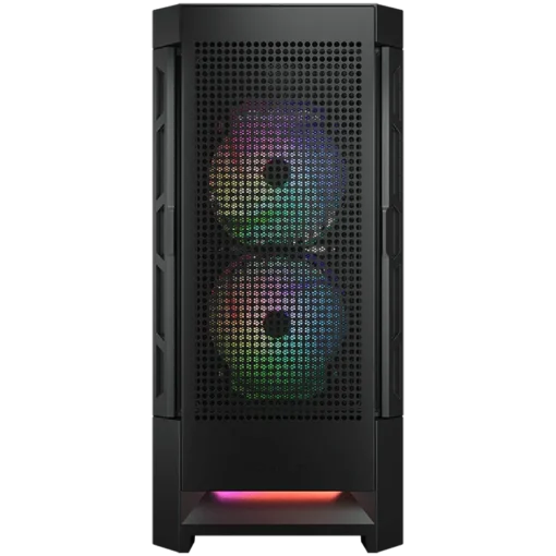 Кутия за компютър COUGAR | Duoface RGB Black | PC Case | Mid Tower / Airflow Front Panel / 2 x 140mm & 1x 120mm ARGB Fans incl. / TG Left