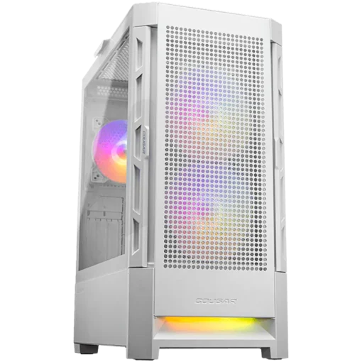 Кутия за компютър COUGAR | Duoface RGB White | PC Case | Mid Tower / Airflow Front Panel / 2 x 140mm & 1x 120mm ARGB Fan