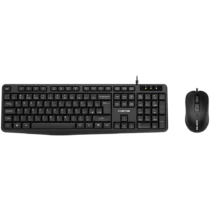 Клавиатура CANYON USB standard KB water resistant BG layout bundle with optical 3D wired mice 1000DPI