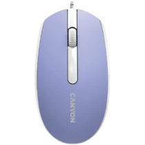 Мишка за компютър CANYON mouse M-10 Wired Lavender