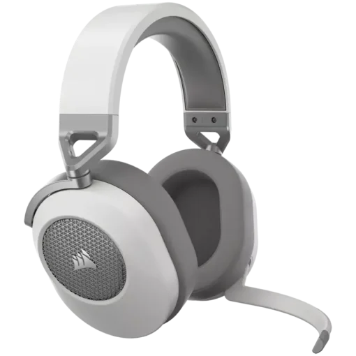 Геймърски слушалки Corsair HS65 WIRELESS Gaming Headset, White (EU), v2 - Image 2