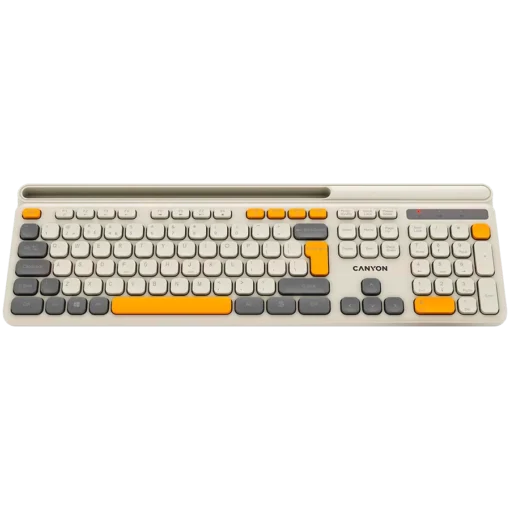 Клавиатура CANYON keyboard HKB-W03 EN AAA Wireless Beige