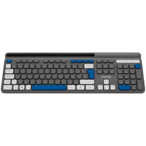 Клавиатура CANYON keyboard HKB-W03 EN AAA Wireless Grey