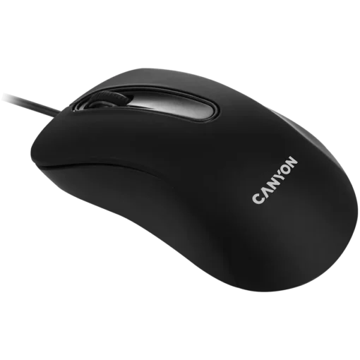 Мишка за компютър CANYON mouse CM-2 Wired Black