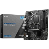 Дънна платка MSI PRO H610M-E mATX LGA 1700 Dual Channel DDR5 5600+MHz 1x PCIe x16 slot 1x M.2 slot 1x HDMI 1x VGA 2x USB