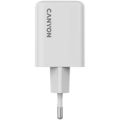 Зарядно за мобилен телефон CANYON charger CU45AC GaN 45W 1xPD 1xQC EU