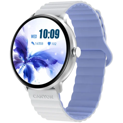 Смарт часовник CANYON smart watch Jacky SW-69 White Blue