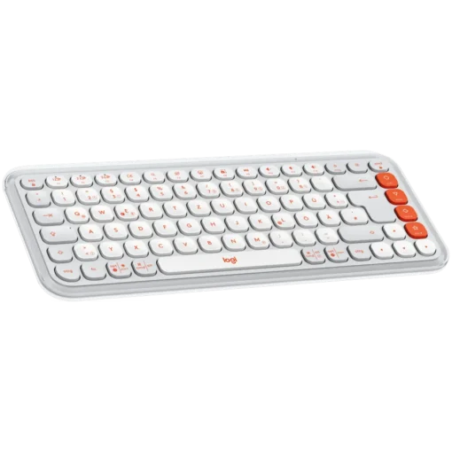 Клавиатура LOGITECH POP ICON KEYS – OFF WHITE – US INTL – BT –