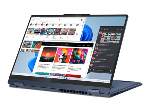 Лаптоп LENOVO IdeaPad 5 2-in-1 AMD Ryzen 7 8845HS 16inch WUXGA 300N Touch 16GB DDR5 1TB PCIe W11H Cosmic Blue 2y + Pen