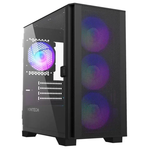 Кутия за компютър MONTECH AIR 100 ARGB TG Micro-ATX Черна