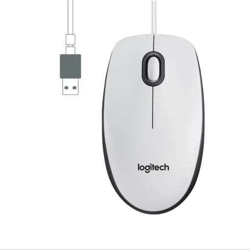 МИШКА LOGITECH M100 Жична – White – P№ 910-006764