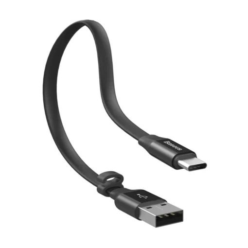 Кабел Baseus Nimble CATMBJ-01 USB Type C – USB-A Quick charge 2A 23см