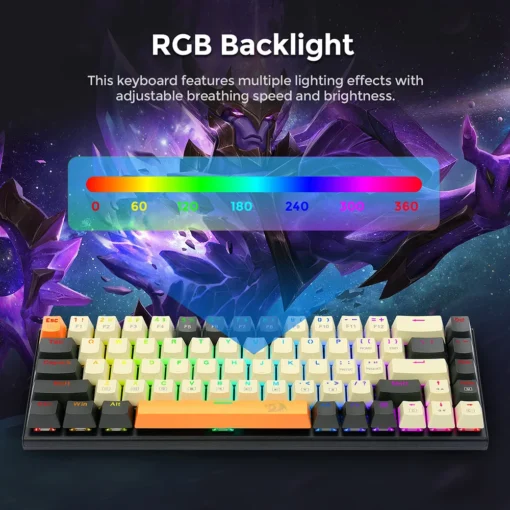 Клавиатура Redragon Ryze K633CGO-RGB_RD RGB с червени