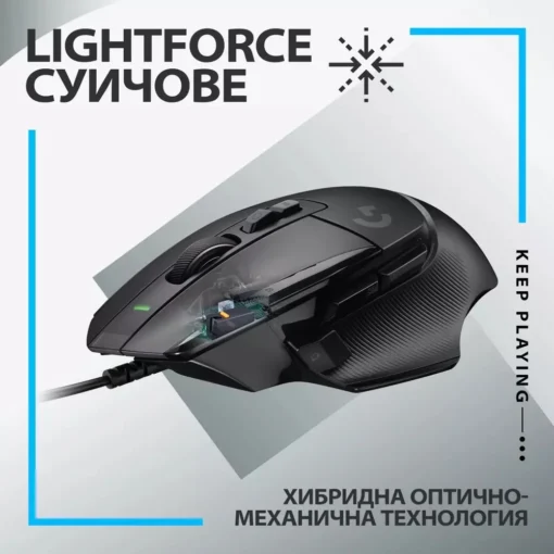 Геймърска мишка Logitech G502 X 910-006138 – черна