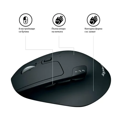 МИШКА LOGITECH M720 Wireless – Black – P№ 910-004791