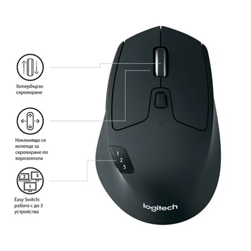 МИШКА LOGITECH M720 Wireless – Black – P№ 910-004791