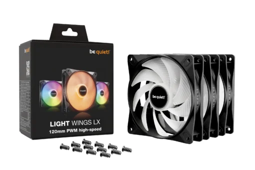 be quiet! комплект вентилатори Fan Pack 3-in-1 3 x 120mm – LIGHT WINGS LX 120mm PWM high-speed