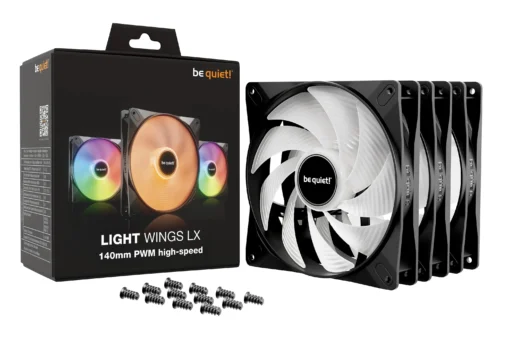 be quiet! комплект вентилатори Fan Pack 3-in-1 3 x 140mm – LIGHT WINGS LX 140mm PWM high-speed