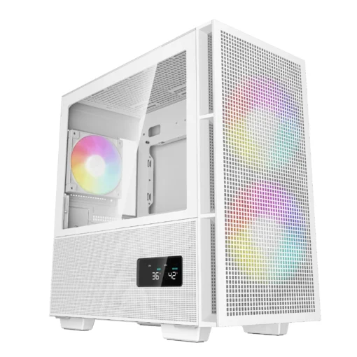 DeepCool кутия Case mATX - CH360 DIGITAL WH