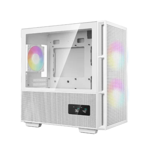 DeepCool кутия Case mATX – CH360 DIGITAL WH