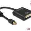 Адаптер DeLock mini DisplayPort 1.2 мъжко > DVI женско 4K Пасивен