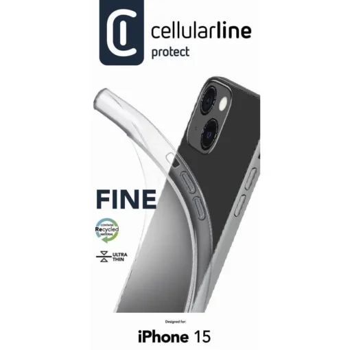 Fine прозрачен калъф за iPhone 15