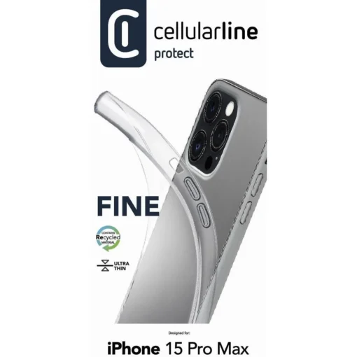 Fine прозрачен калъф за iPhone 15 Pro Max