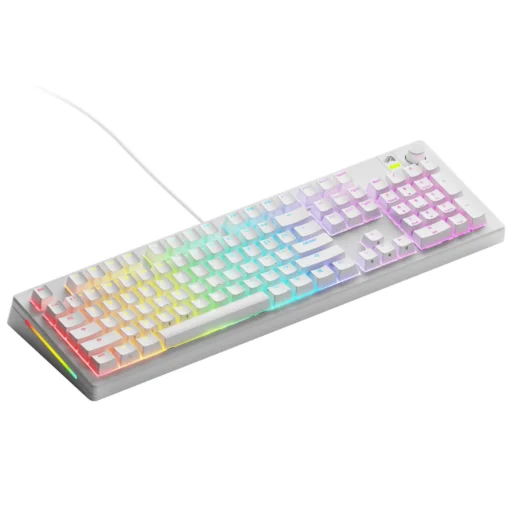 Геймърска механична клавиатура Glorious GMMK 3 100% White – Fox Linear