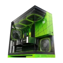 Geometric Future кутия Case EATX - Model 5 Black/Green NVIDIA style limited edition