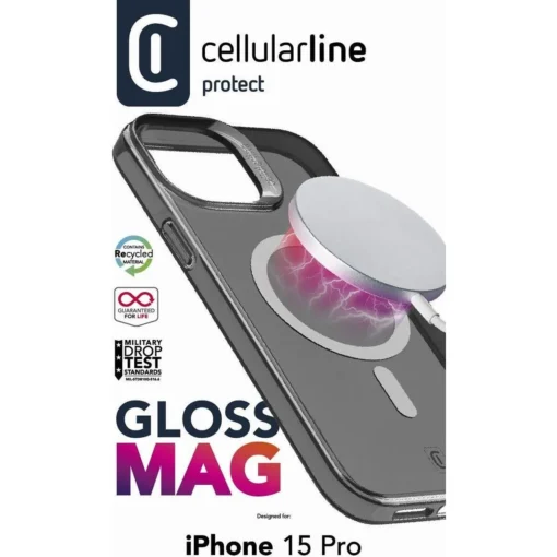 Gloss Mag калъф за iPhone 15 Pro черен