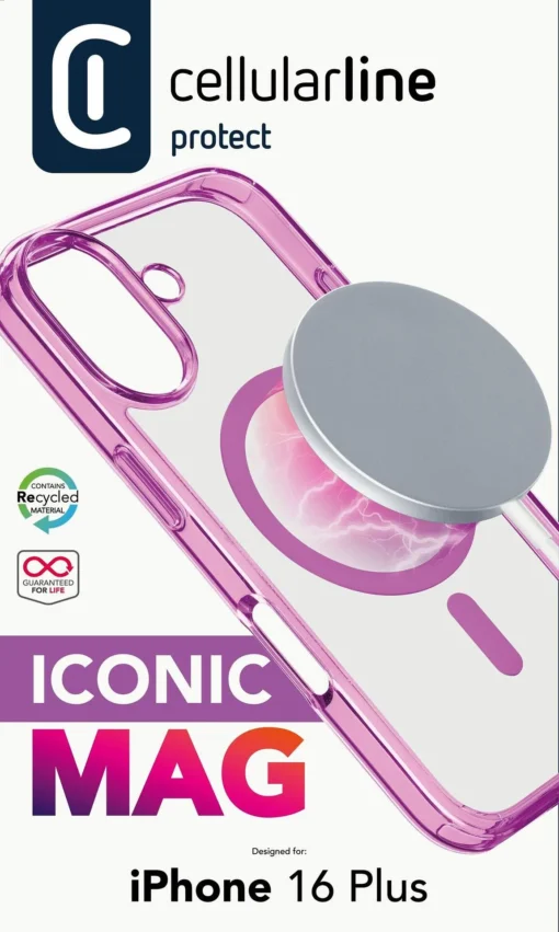 Калъф Iconic Mag за iPhone 16 Plus розов