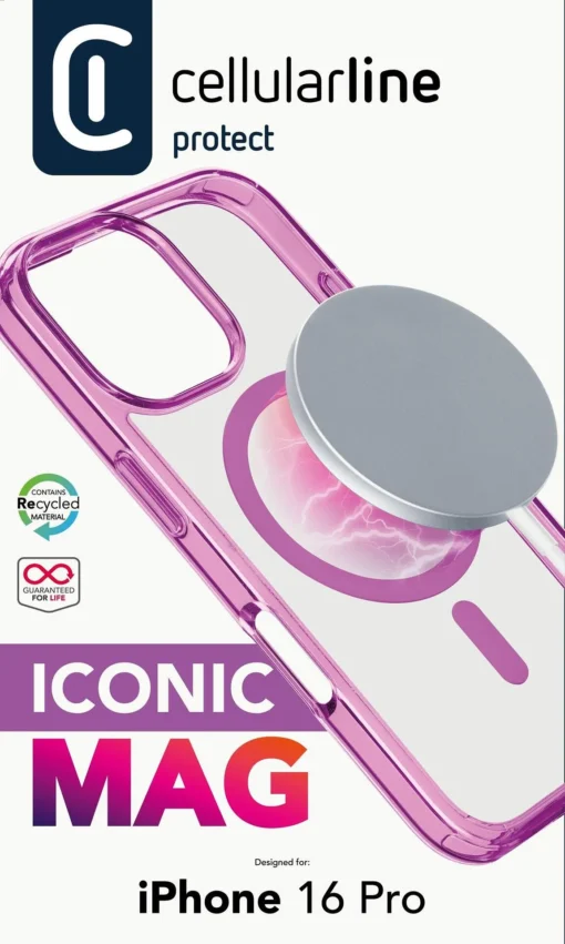 Калъф Iconic Mag за iPhone 16 Pro розов