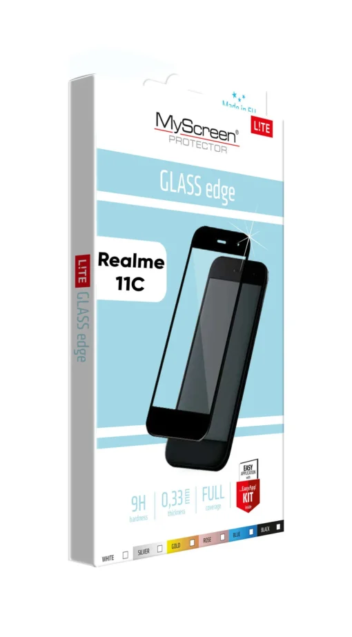 Lite Glass Edge Full Протектор за Realme C11 Черно