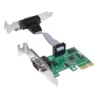 Makki нископрофилна карта Low Profile PCI-E card to 2 x Serial port -