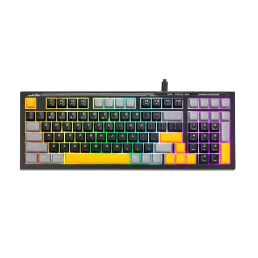 Marvo геймърска клавиатура Gaming Keyboard Soldat S50A - Rainbow 98 keys -