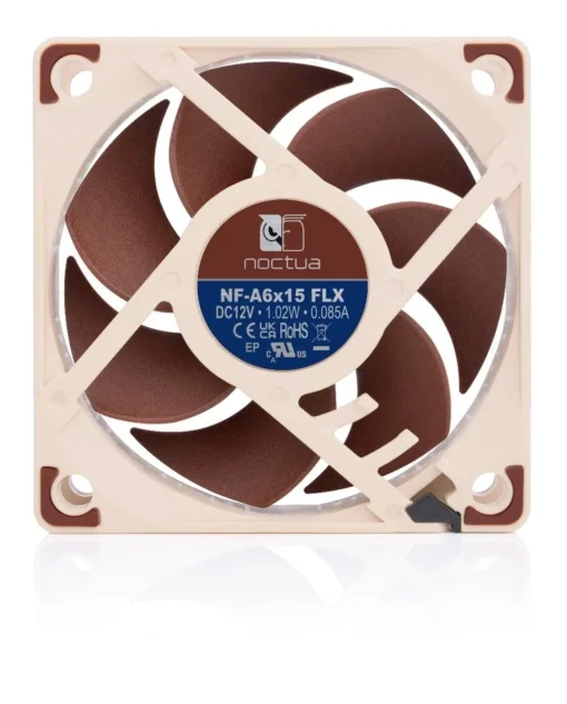 Noctua Вентилатор Fan 60x60x15mm 3500/3050/2250rpm NF-A6x15-FLX