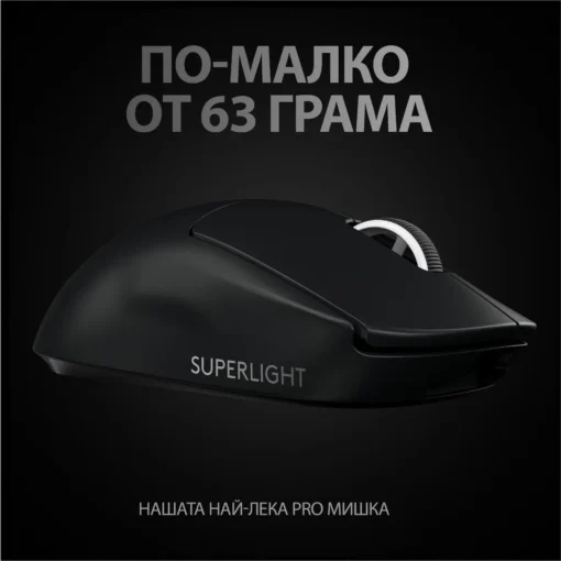 МИШКА LOGITECH PRO X Superlight – Wireless – Black – P№