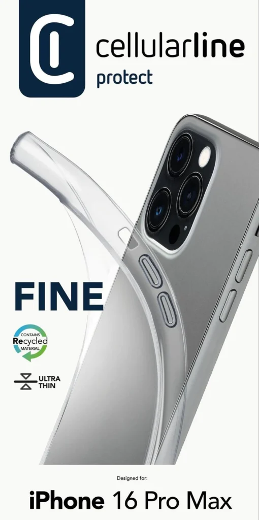 Прозрачен калъф Fine за iPhone 16 Pro Max