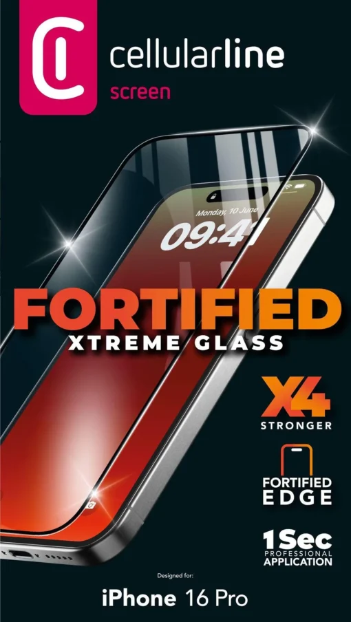 Усилен закален протектор Fortified Xtreme за iPhone 16