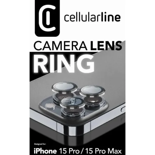 Закален протектор за камера Ring за iPhone 15 Pro/15 Pro