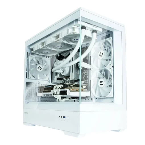 Zalman кутия Case mATX – P30 White – aRGB