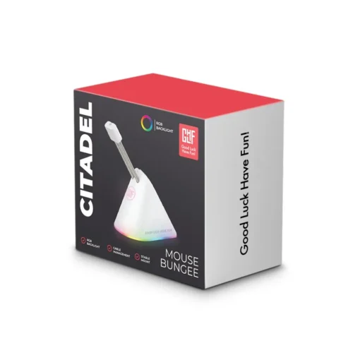 Геймърски аксесоар за кабела на мишката FragON Citadel RGB - White - Image 4