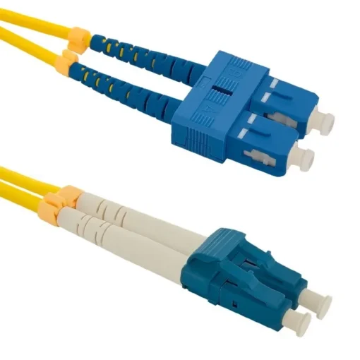 Qoltec Patchcord fiber optic SC / UPC-LC / UPC | SM | 9/125 | G652D | 1m