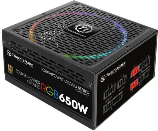 Thermaltake Modular захранващ блок Toughpower Grand RGB 650W (80+ Gold 4xPEG 140mm)